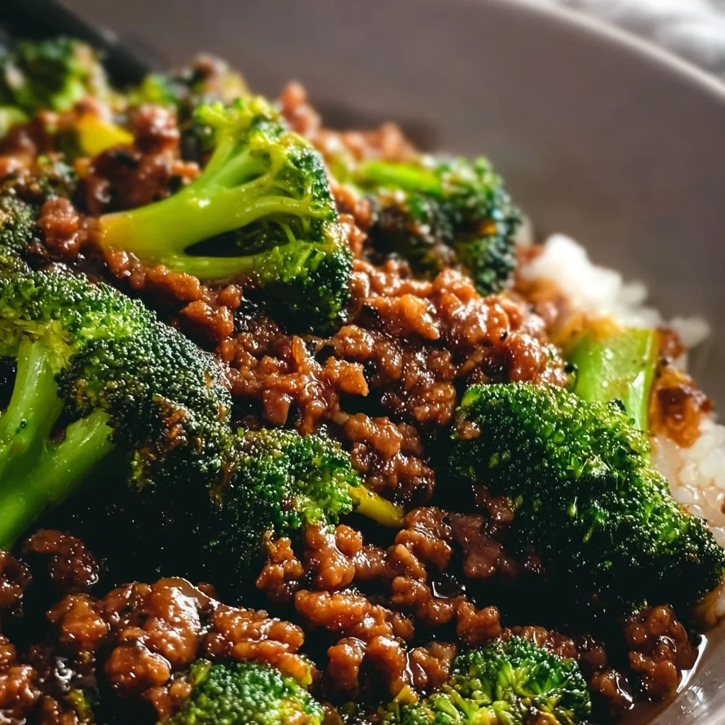 Easy Ground Beef and Broccoli