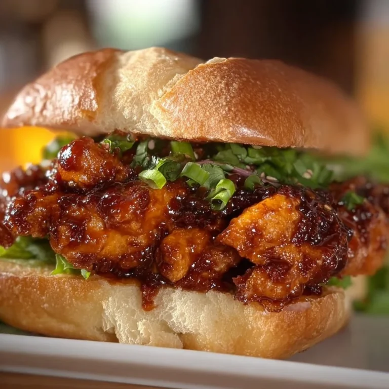 Easy Spicy Honey Garlic Chicken Sandwich with fresh toppings and sauces