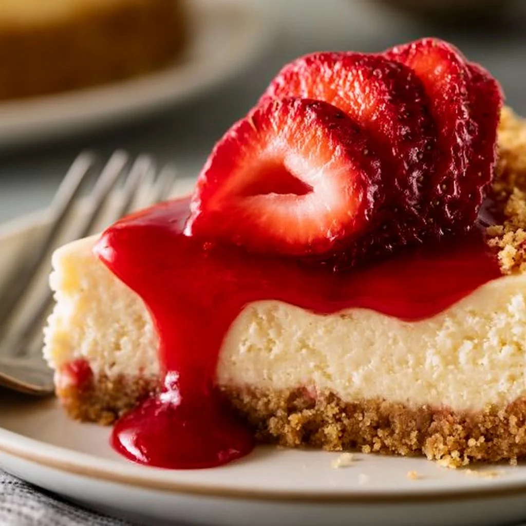 Easy Strawberry Cheesecake