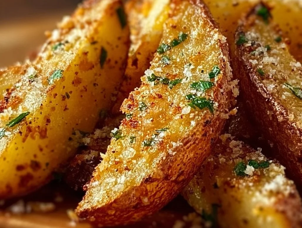 Garlic Parmesan Potato Wedges