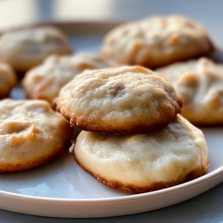 Delicious Grandma's banana cookies fresh out of the oven