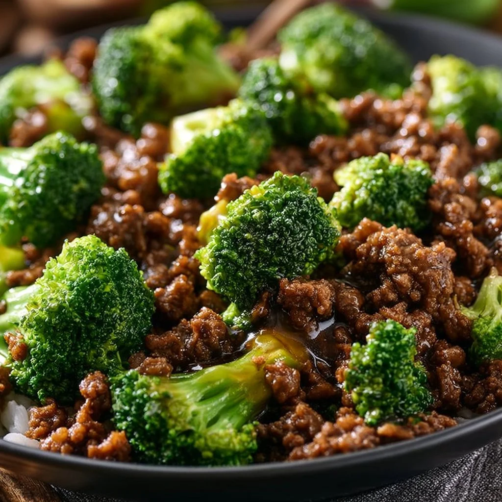 Ground Beef and Broccoli