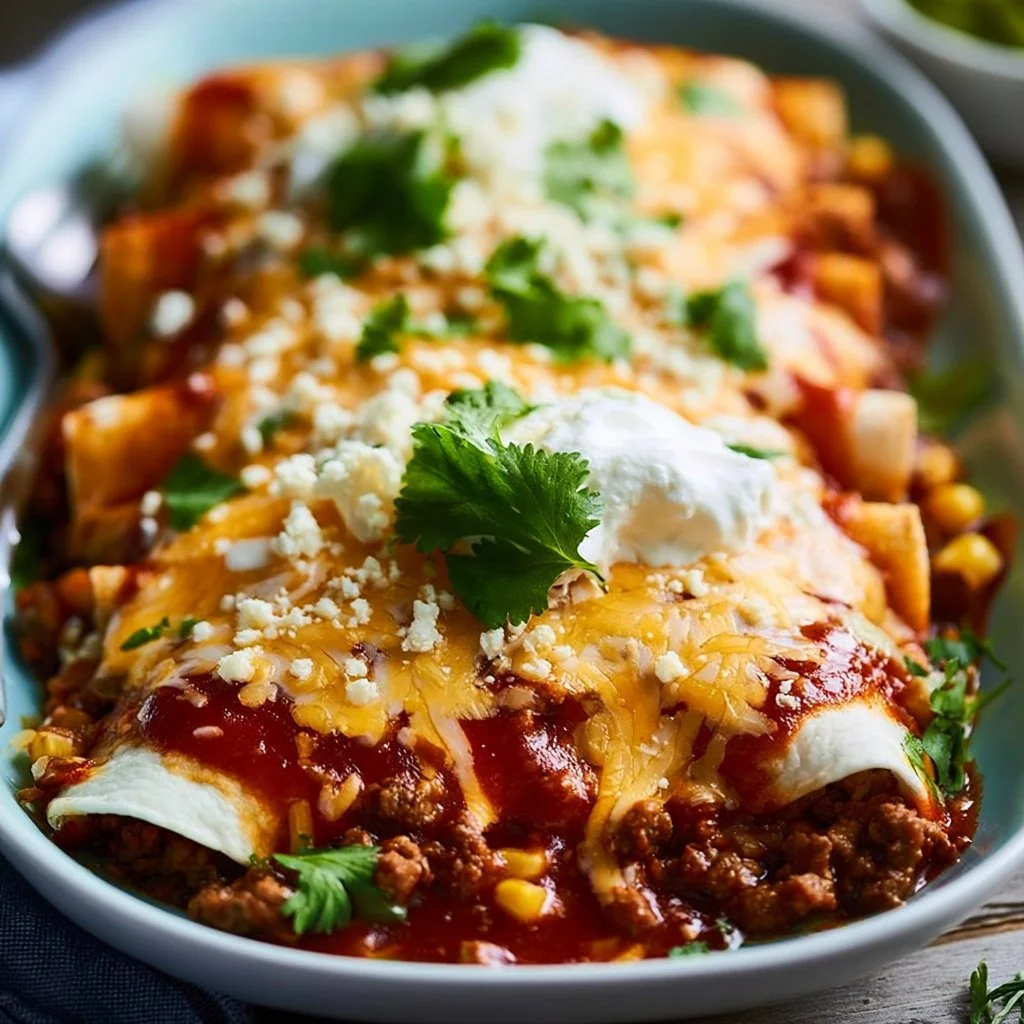 Ground Beef Enchiladas