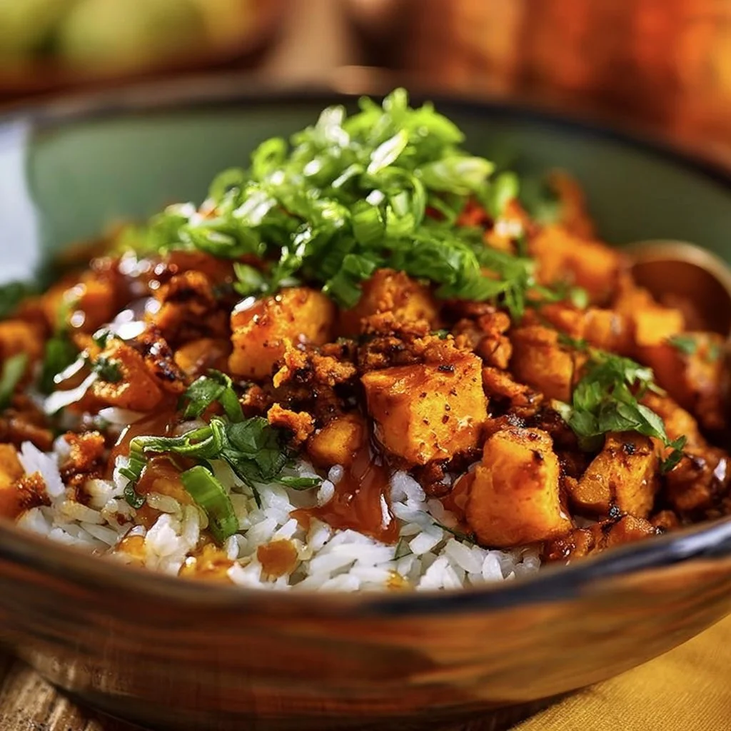 Ground Beef Hot Honey Bowl