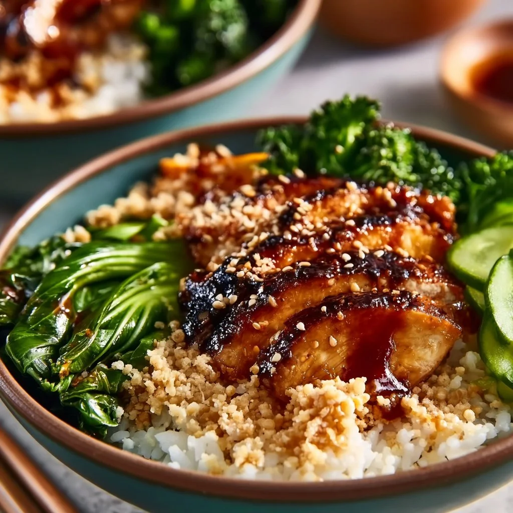 Healthy Sticky Chicken Bowls