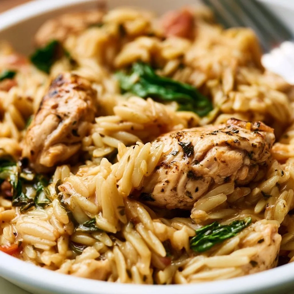 High Protein Chicken Orzo