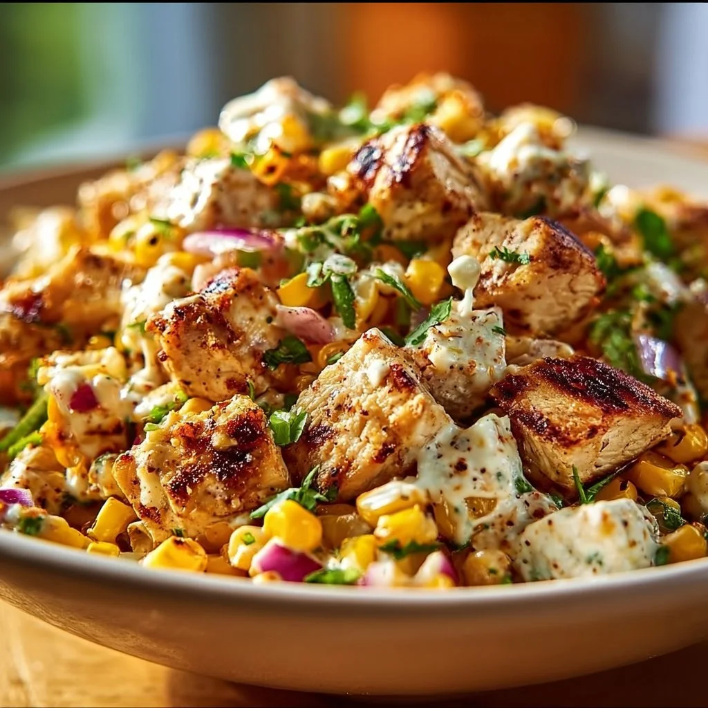 High Protein Chicken Street Corn Salad