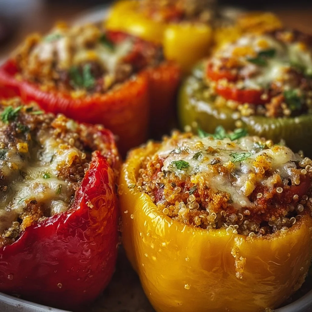 High-Protein Stuffed Bell Peppers