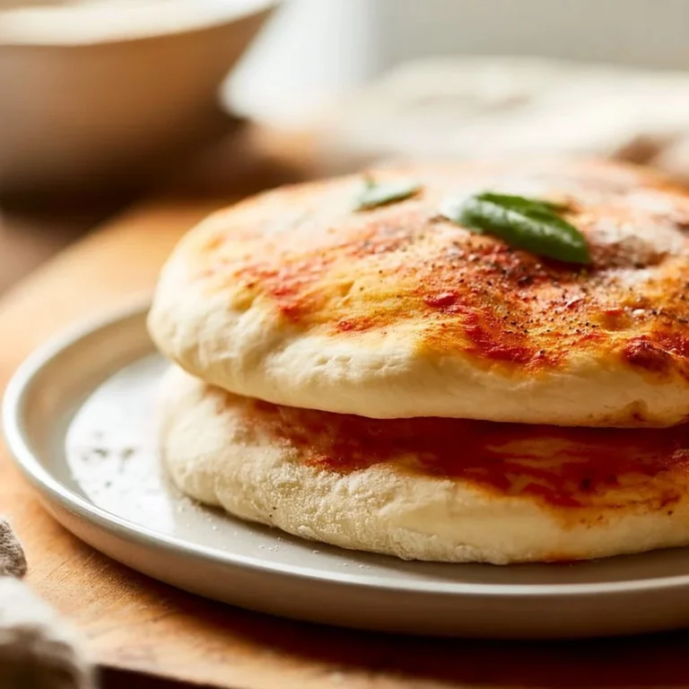 A freshly made batch of homemade pizza dough ready for baking.
