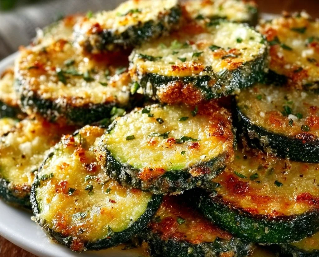 Irresistibly Crunchy Garlic Parmesan Roasted Zucchini