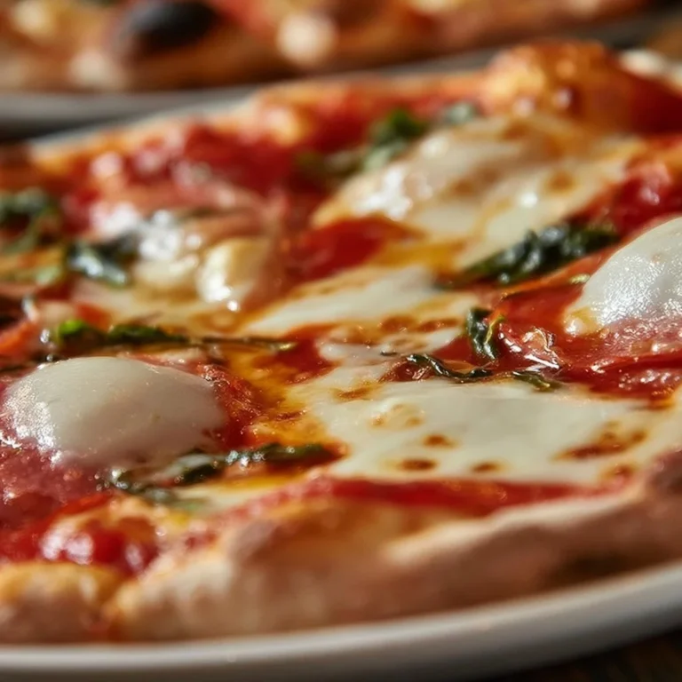 Delicious Italian pizza with fresh toppings and a crispy crust