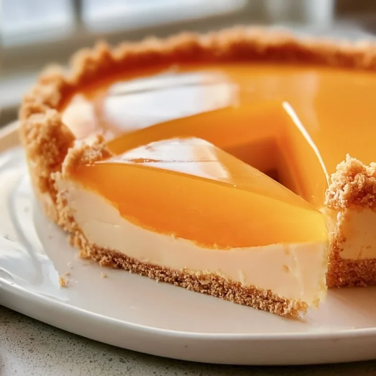 Delicious Jello Creamsicle Pie topped with whipped cream and orange slices
