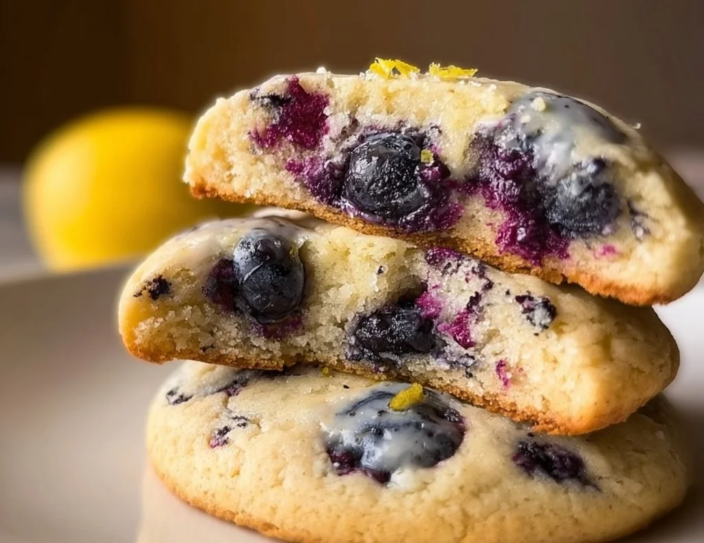 Lemon Blueberry Cheesecake Cookies