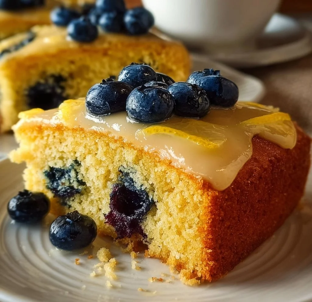 Lemon Blueberry Sheet Cake