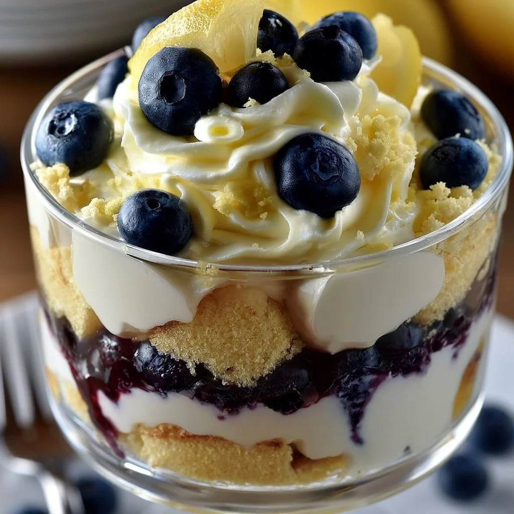 Lemon Blueberry Trifle