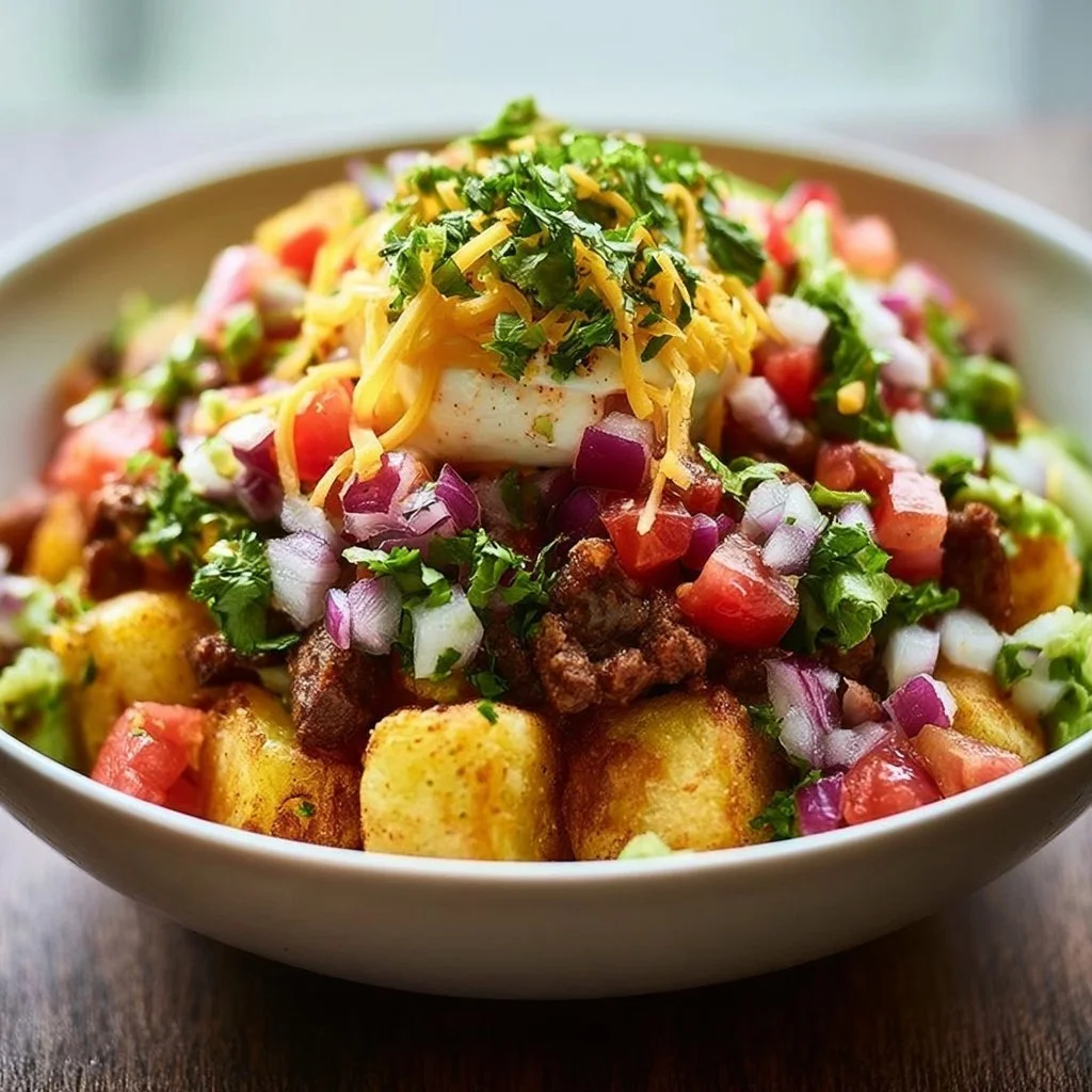 Loaded Potato Taco Bowl