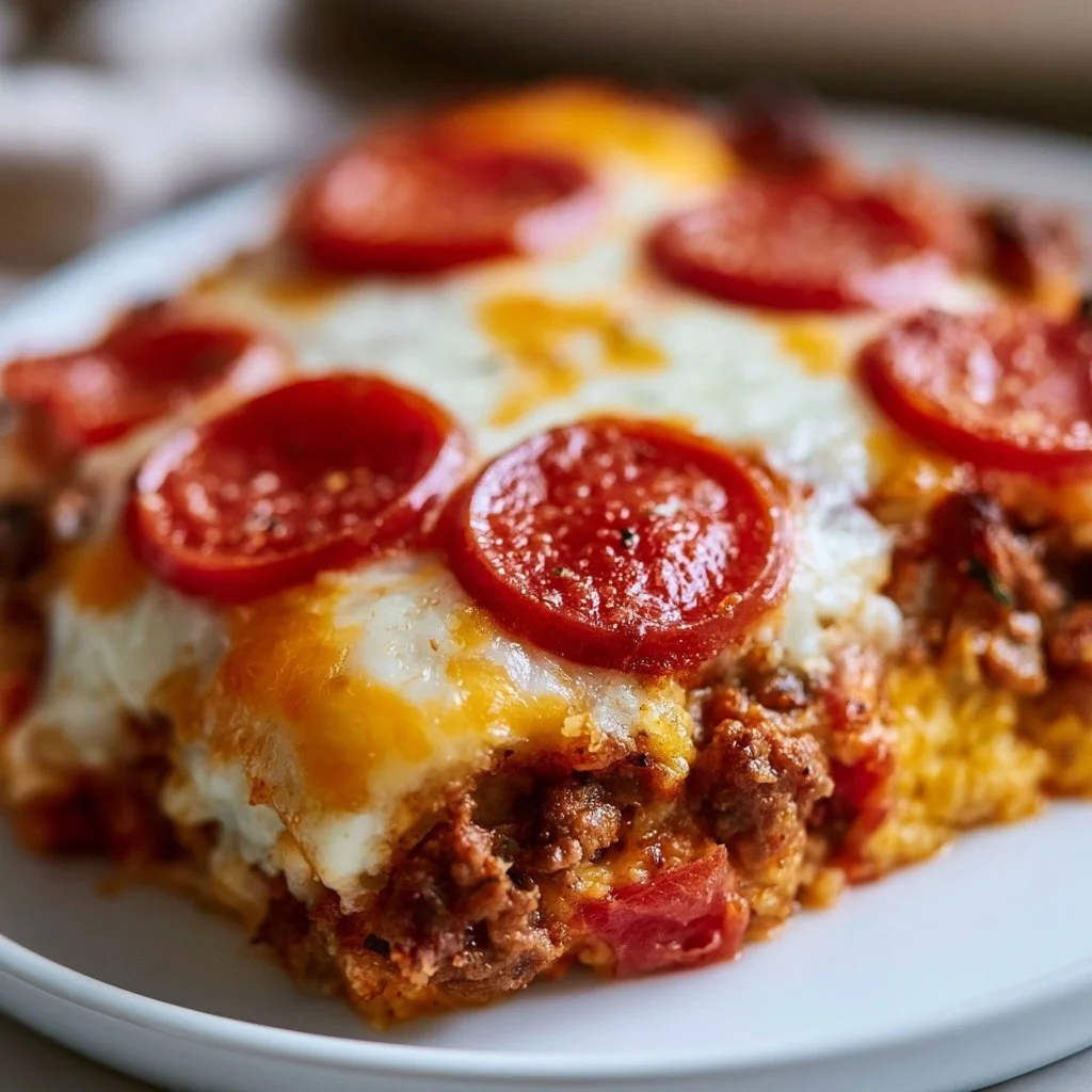 Low Carb Pizza Casserole (Easy, Cheesy & Family-Approved)
