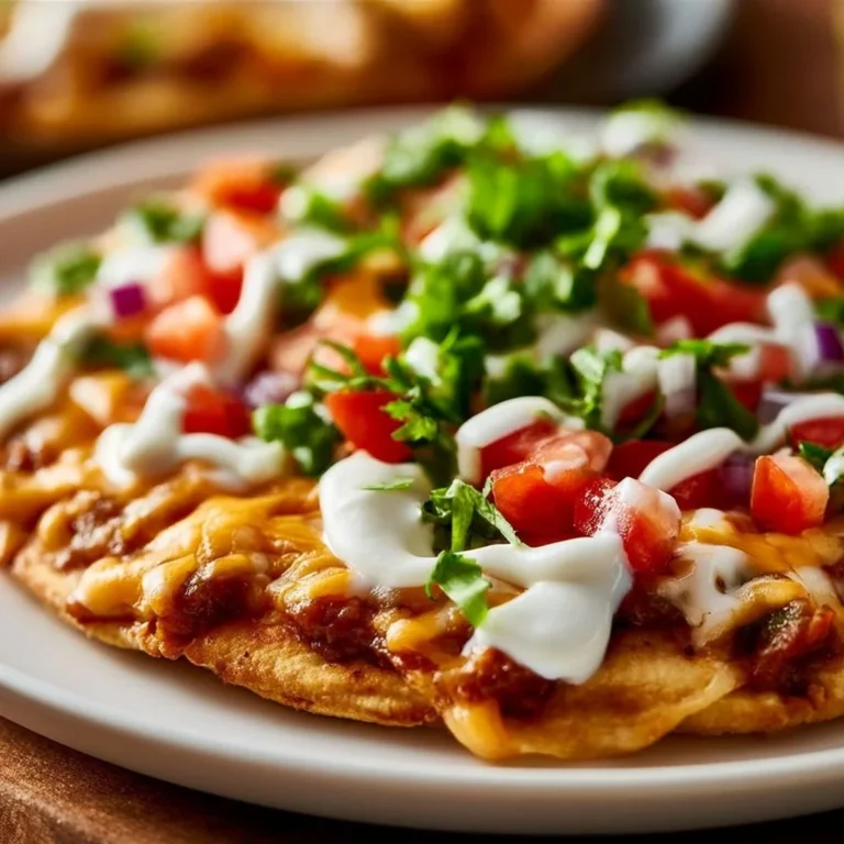 Delicious Mexican Pizza topped with fresh ingredients and vibrant flavors