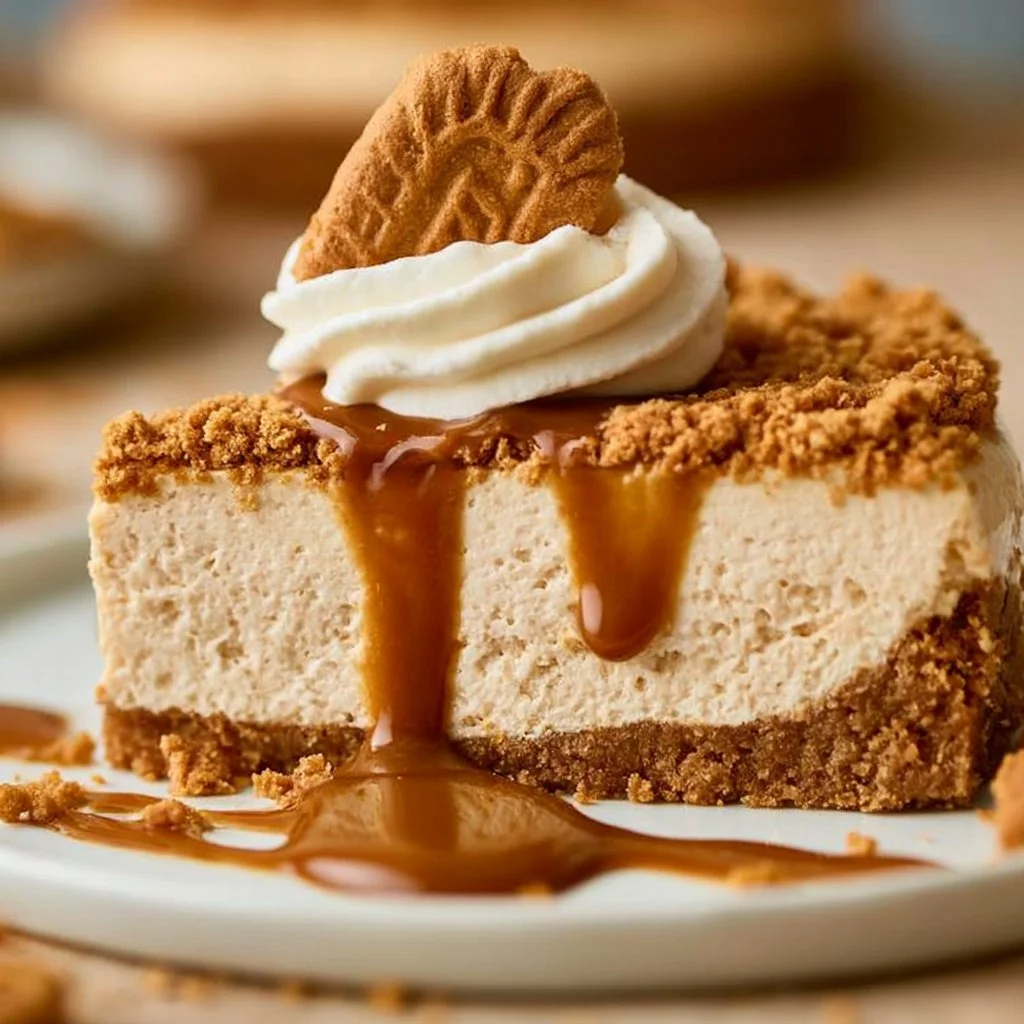No-Bake Biscoff Cheesecake