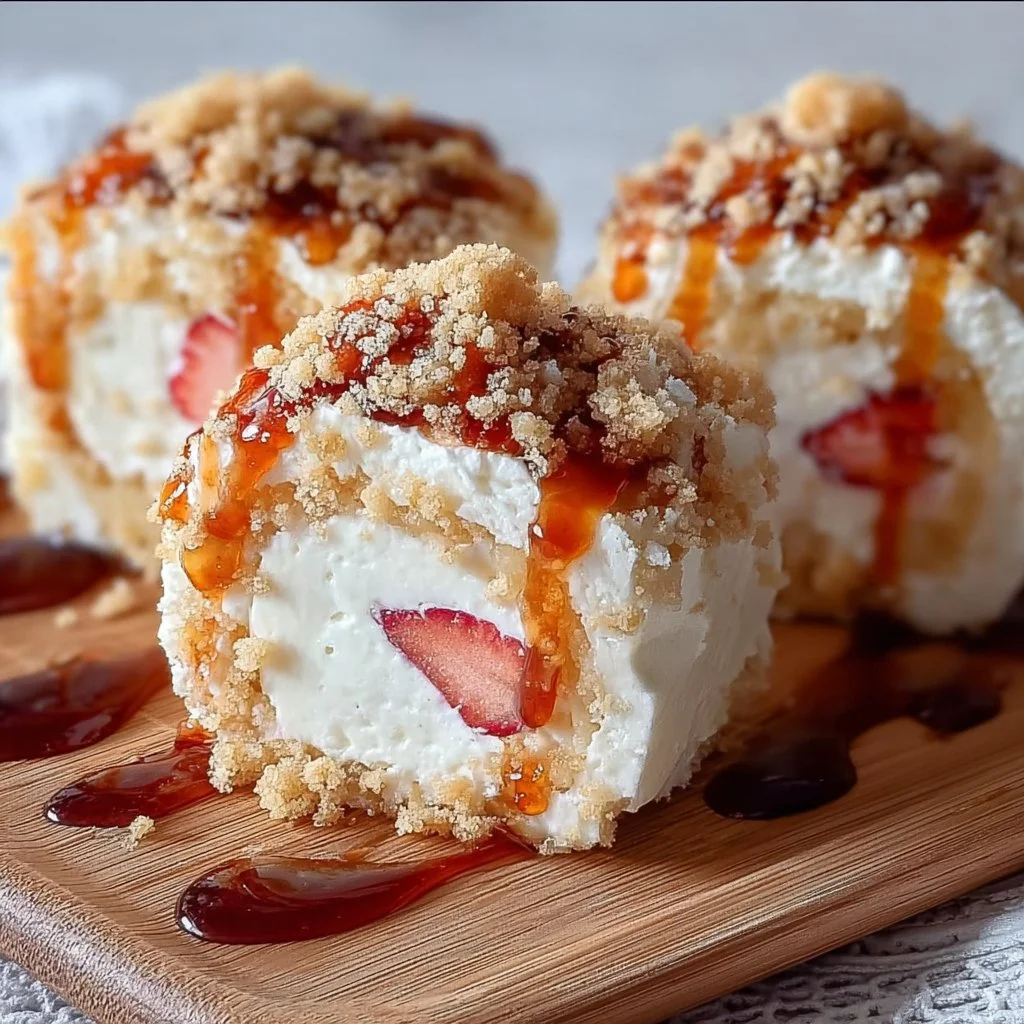 No-Bake Cheesecake Sushi Rolls