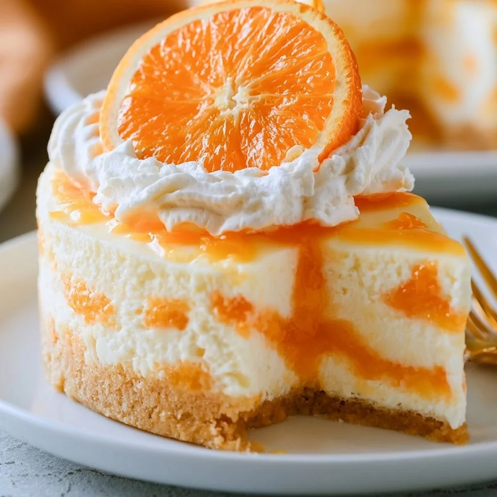 No-Bake Orange Creamsicle Cheesecake