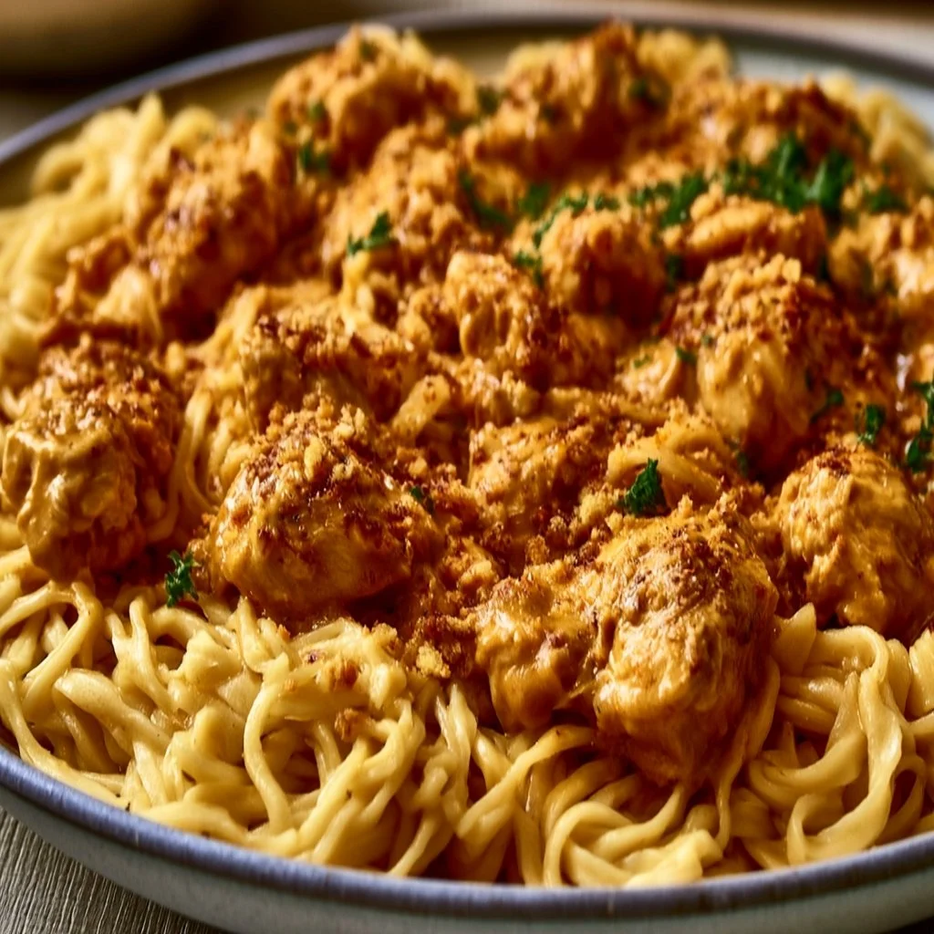 One Pan Cowboy Butter Chicken Noodles