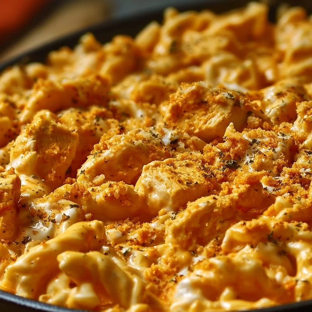 One-Pot Creamy Spicy Buffalo Chicken Pasta