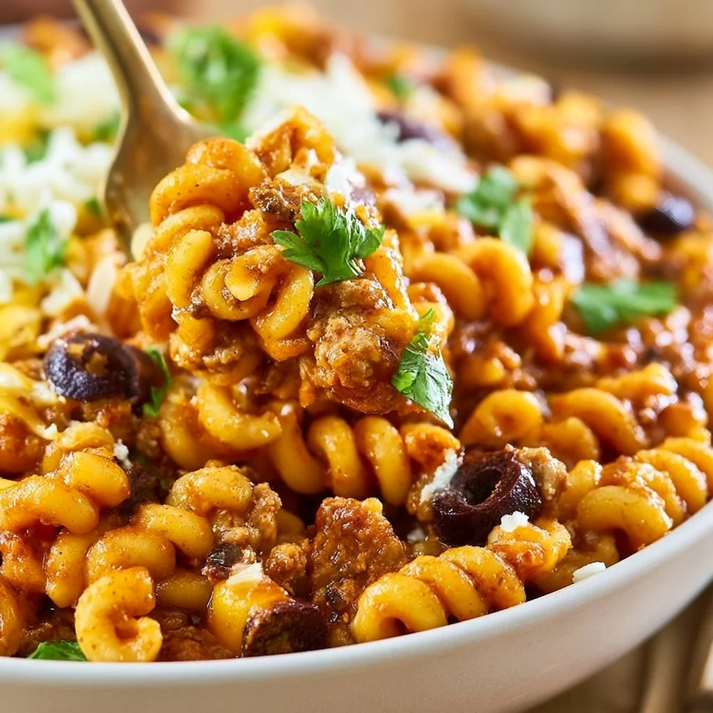 One Pot Enchilada Pasta