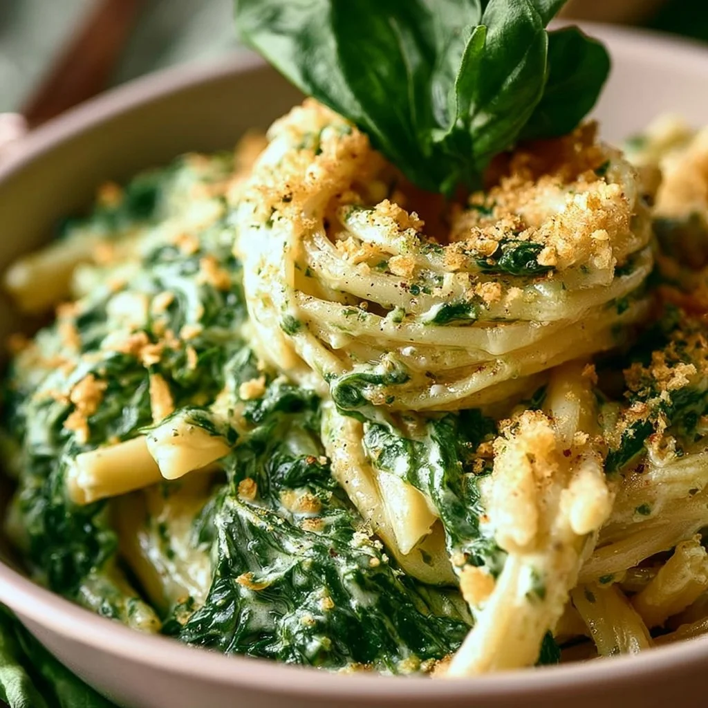 Pasta with Spinach Sauce