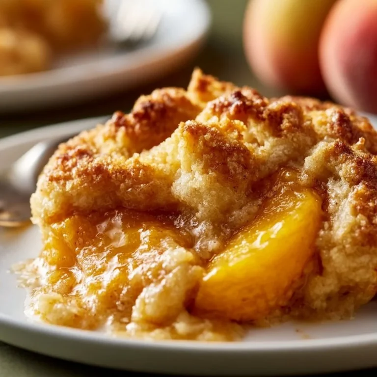 Delicious Paula Deen Peach Cobbler fresh out of the oven with golden crust and juicy peaches
