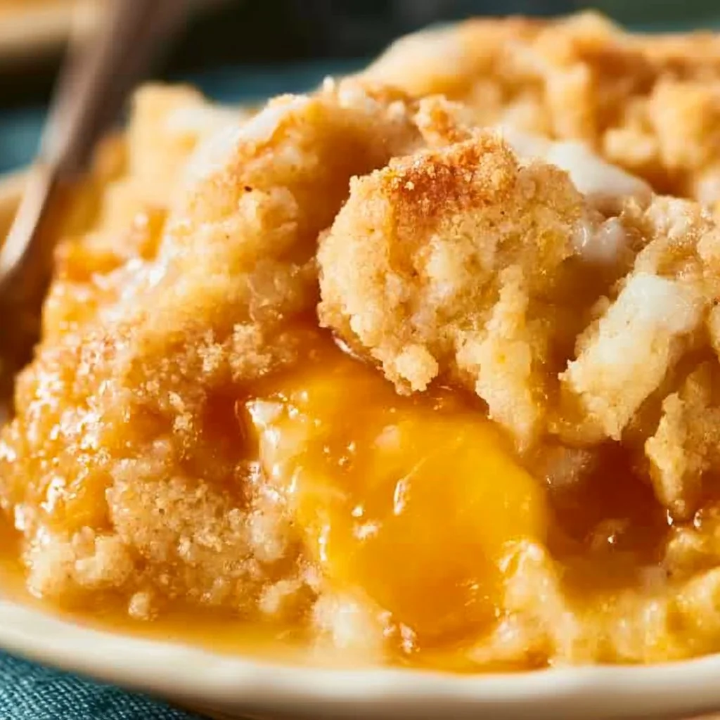 Peach Cobbler with Cake Mix