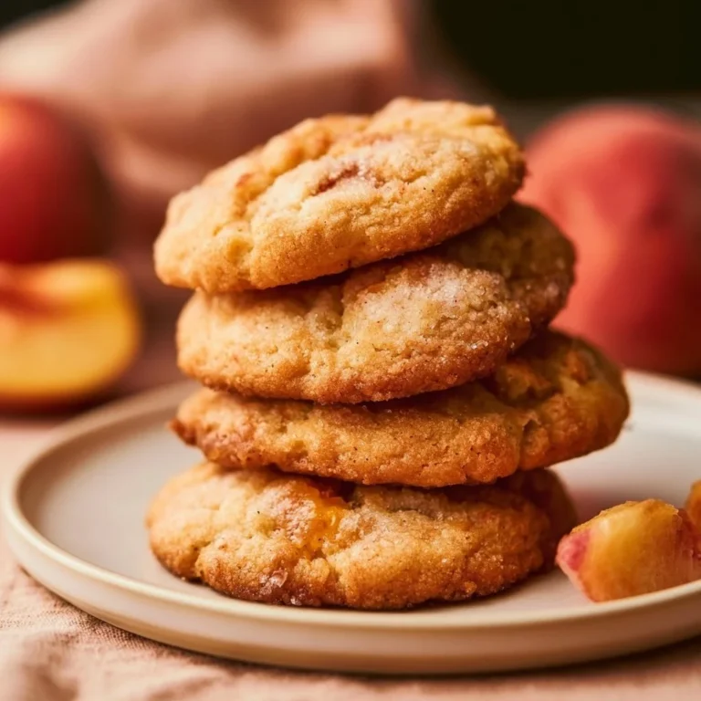 Delicious homemade Peach Cookies with fresh ingredients.