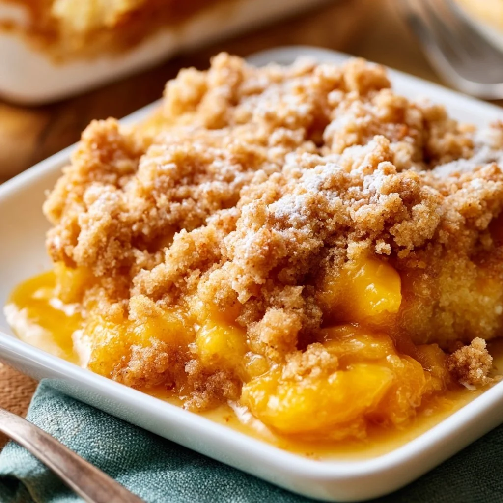 Peach Dump Cake