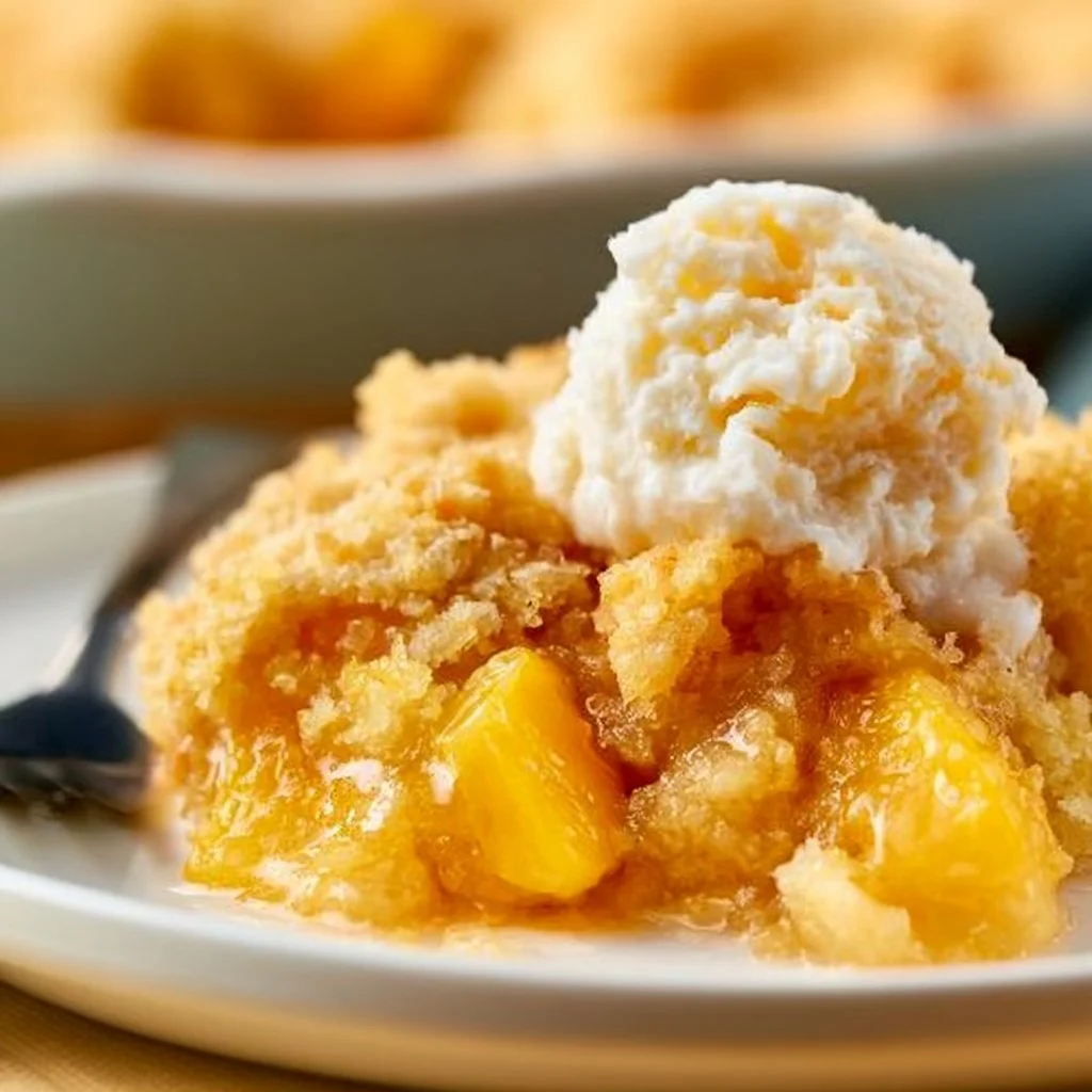 Peach Dump Cake
