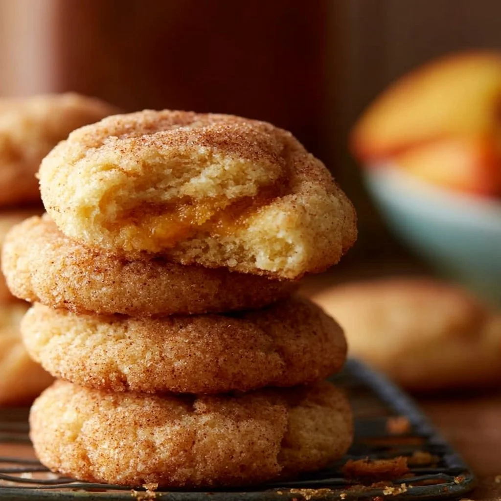 Peach Snickerdoodle Cookies