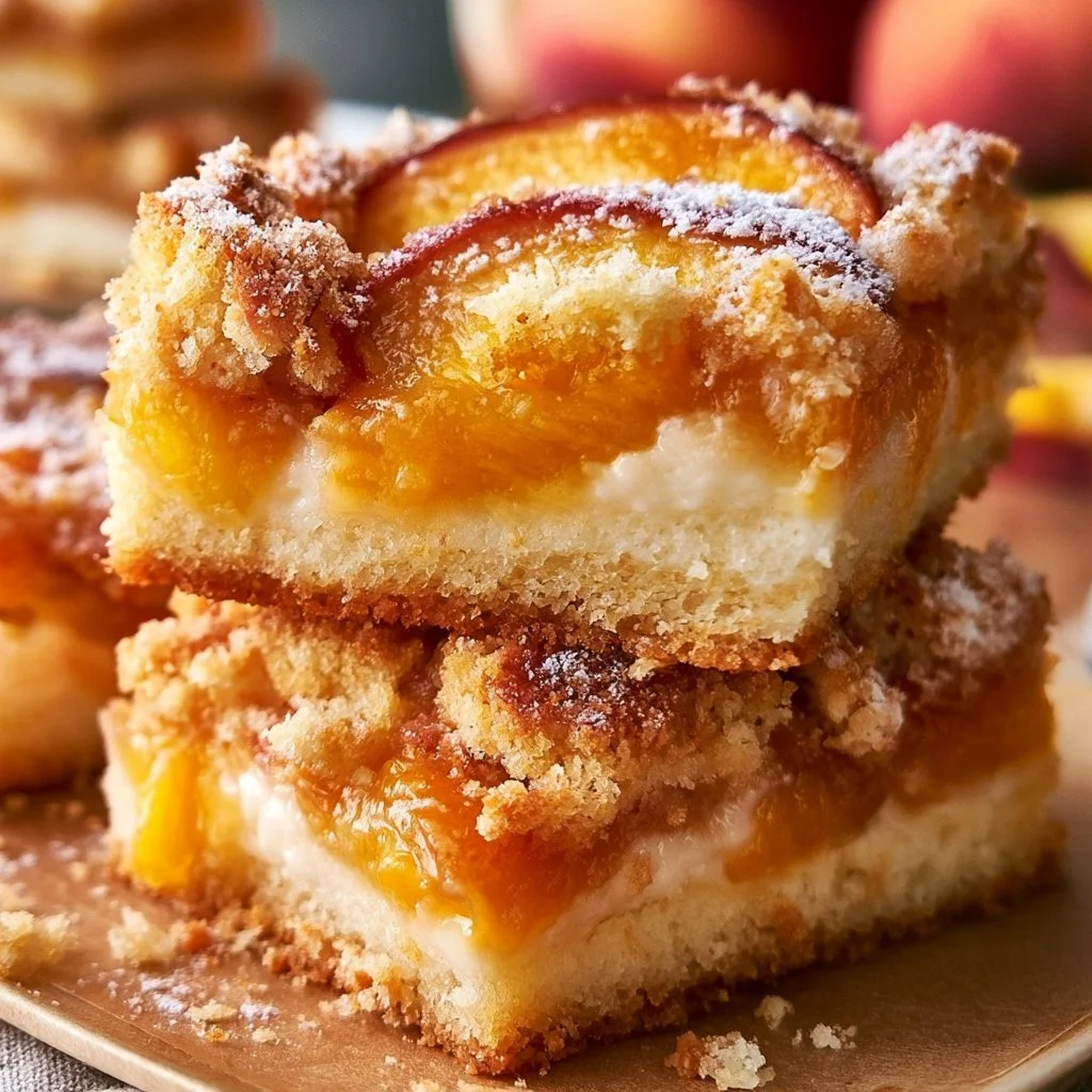Peaches and Cream Bars