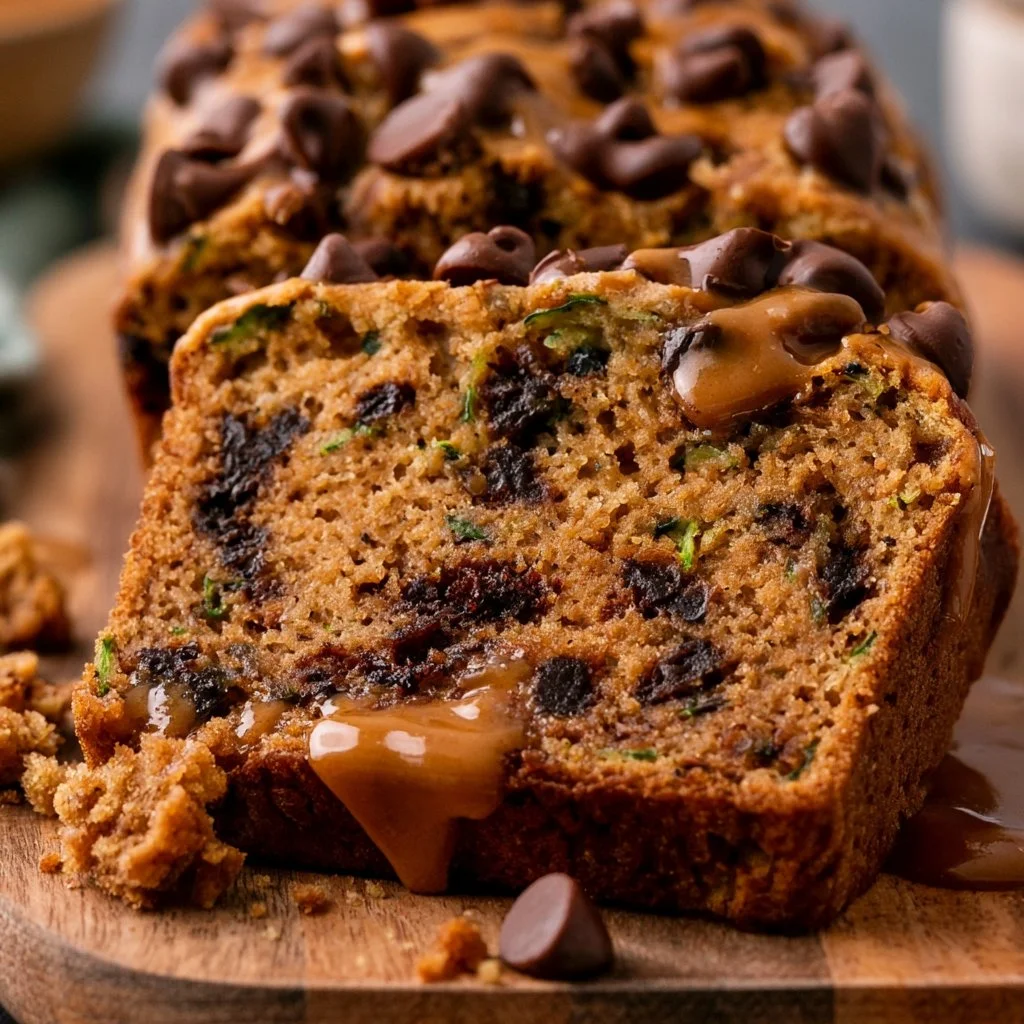 Peanut Butter Chocolate Chip Zucchini Bread