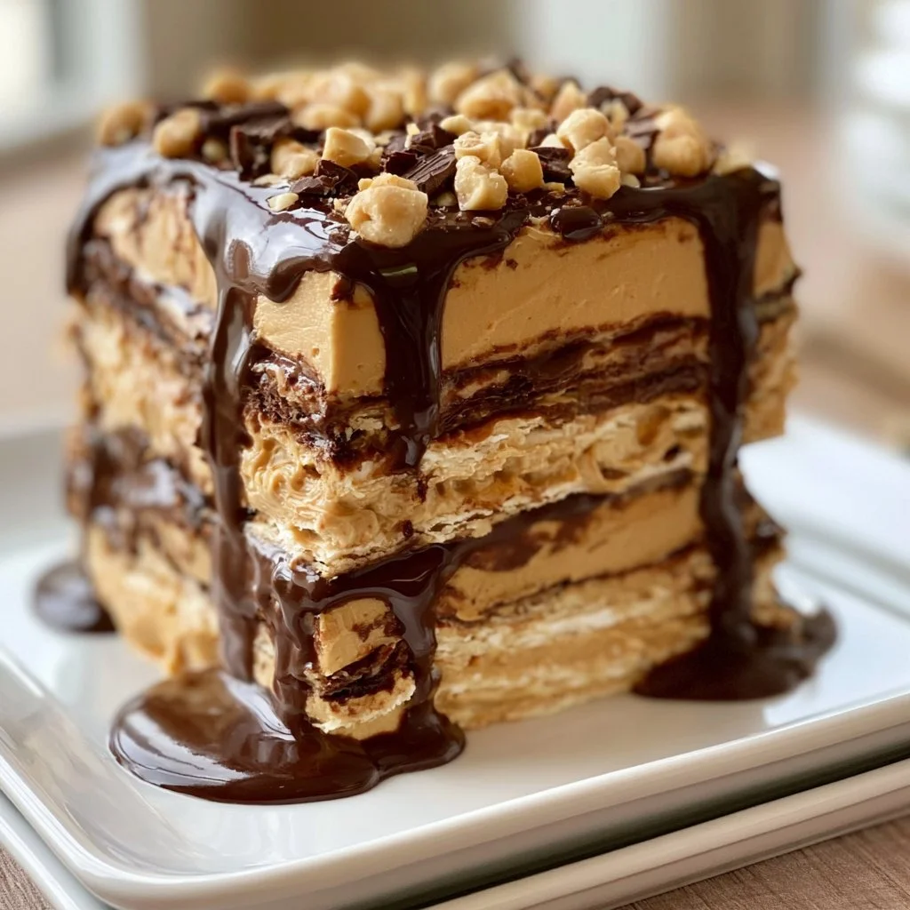 Peanut Butter Chocolate Lasagna