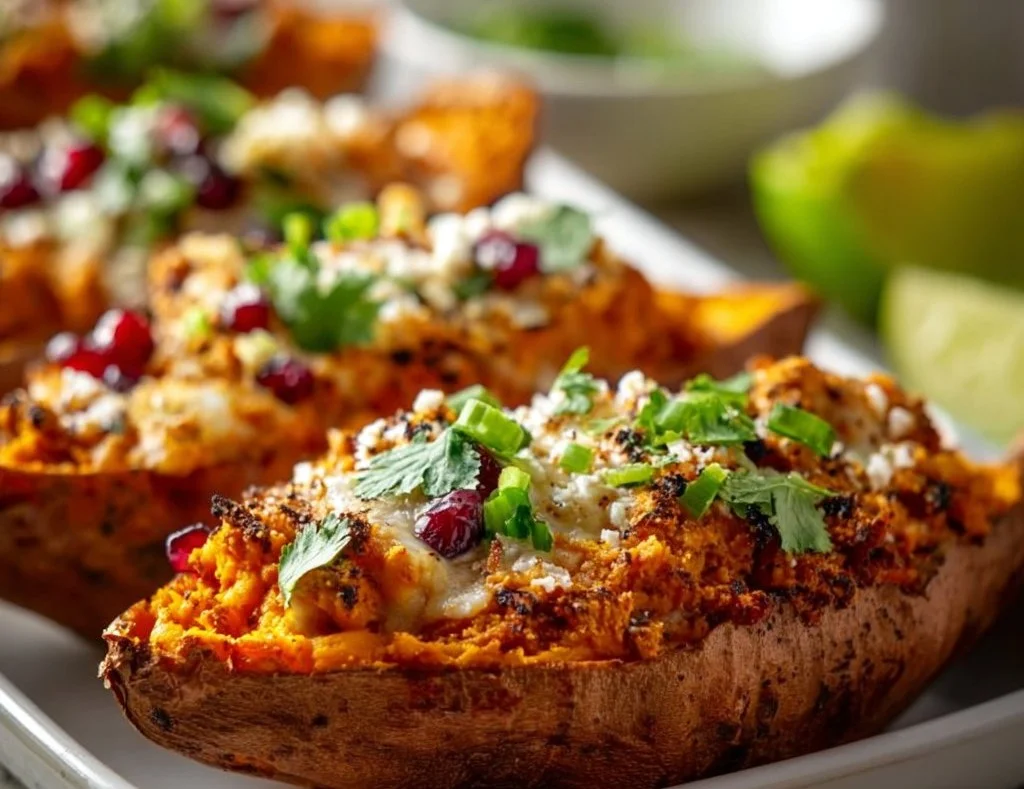 Protein Loaded Sweet Potato Boats