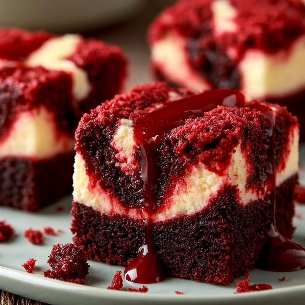 Red Velvet Cheesecake Brownies