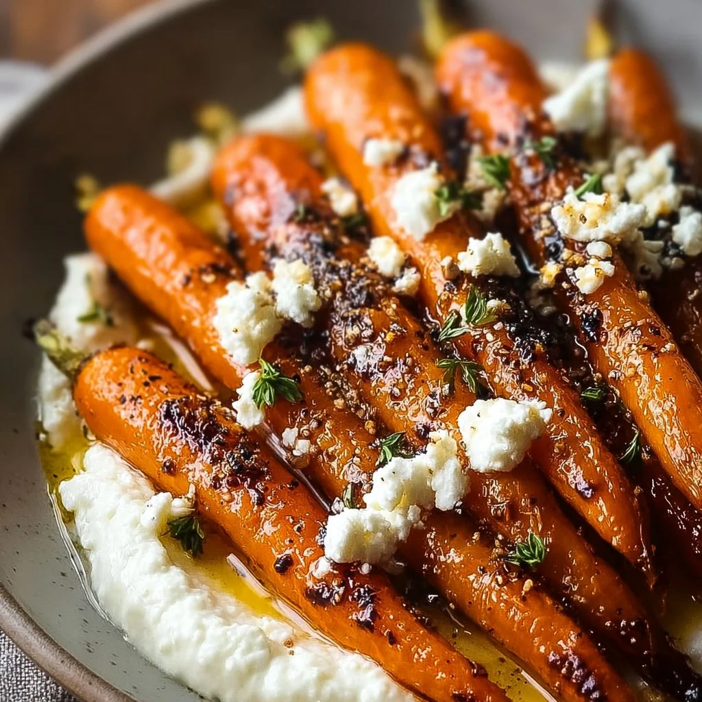 Roasted Carrots with Ricotta Hot Honey Easy and Quick