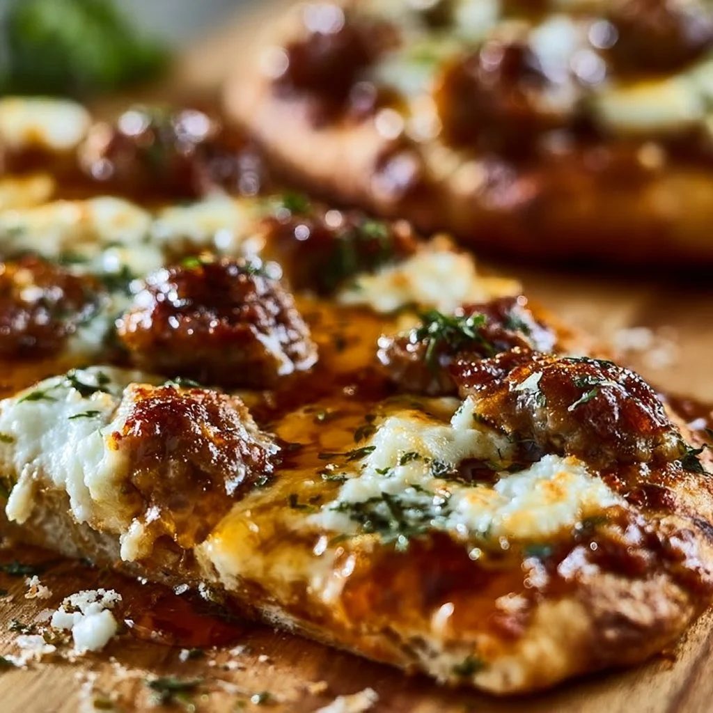 Sausage Ricotta Hot Honey Pizza