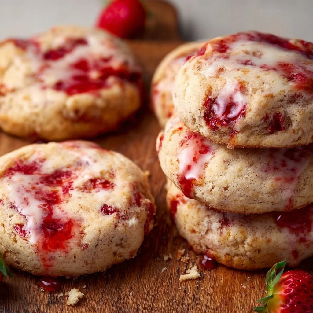 Strawberry Cheesecake Cookies