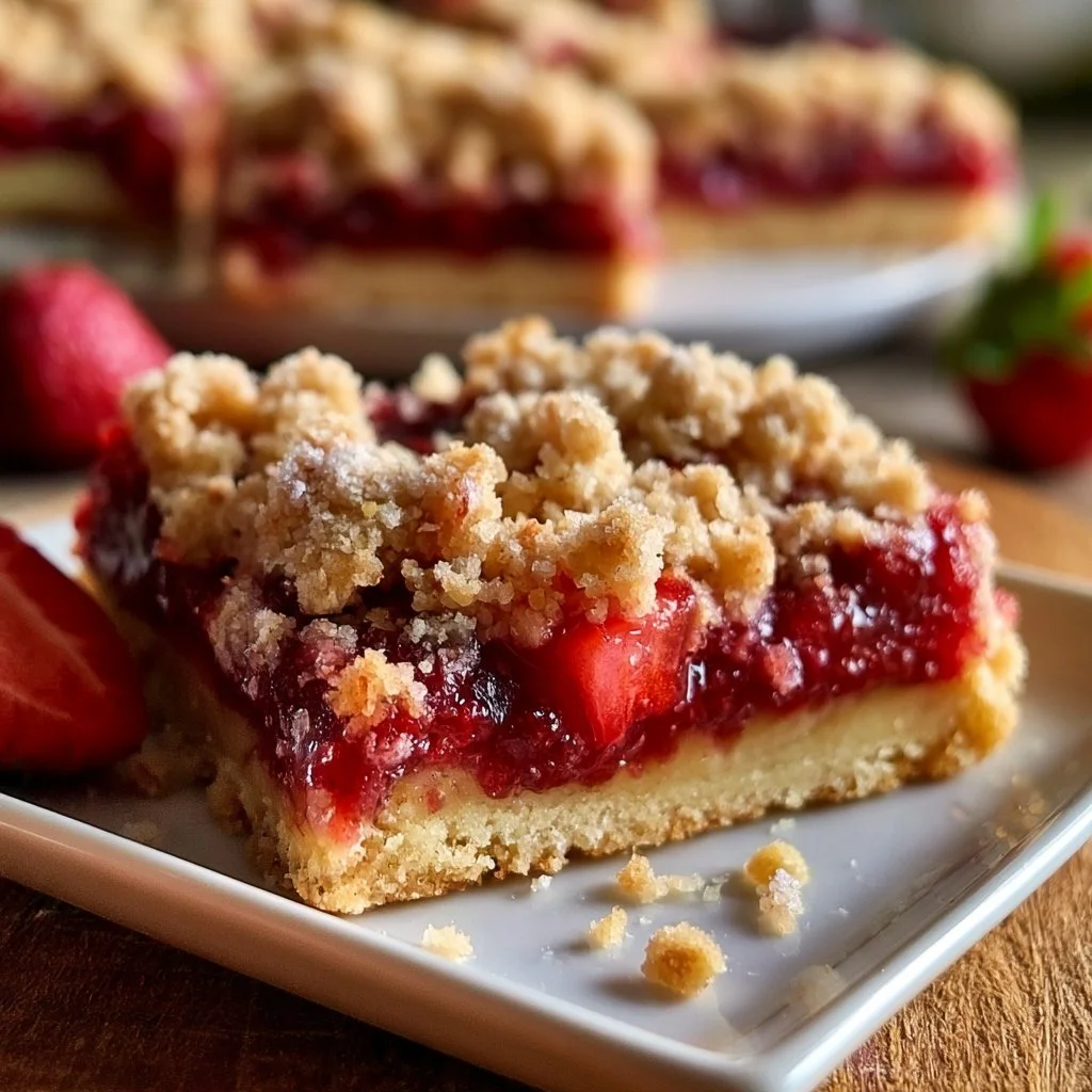Strawberry Crumb Bars