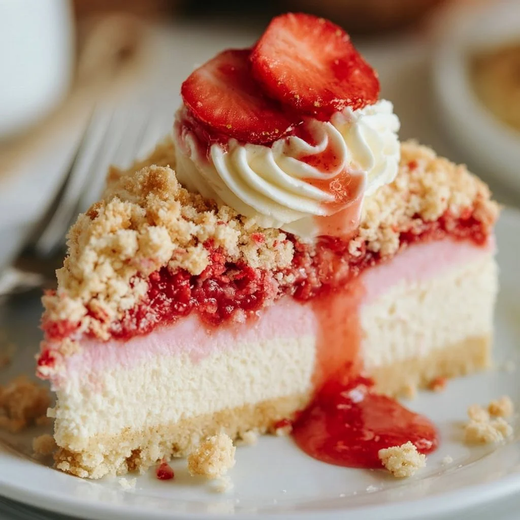 Strawberry Crunch Cheesecake
