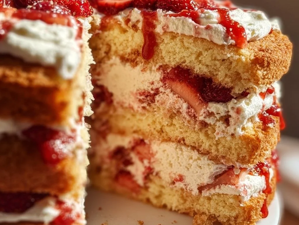 Strawberry Heaven Cake