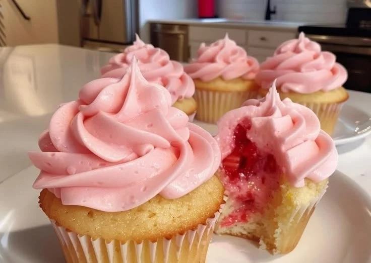 Strawberry Lemonade Cupcakes