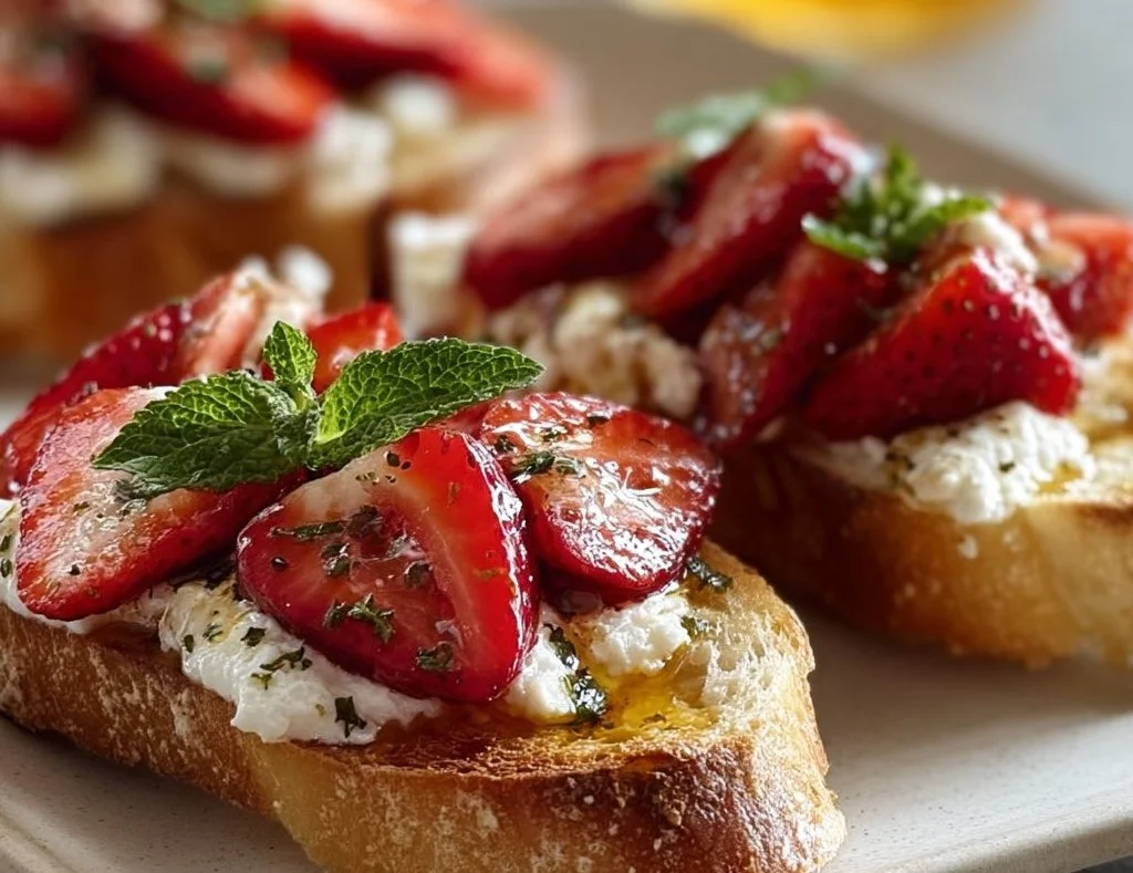Strawberry Ricotta Bruschetta