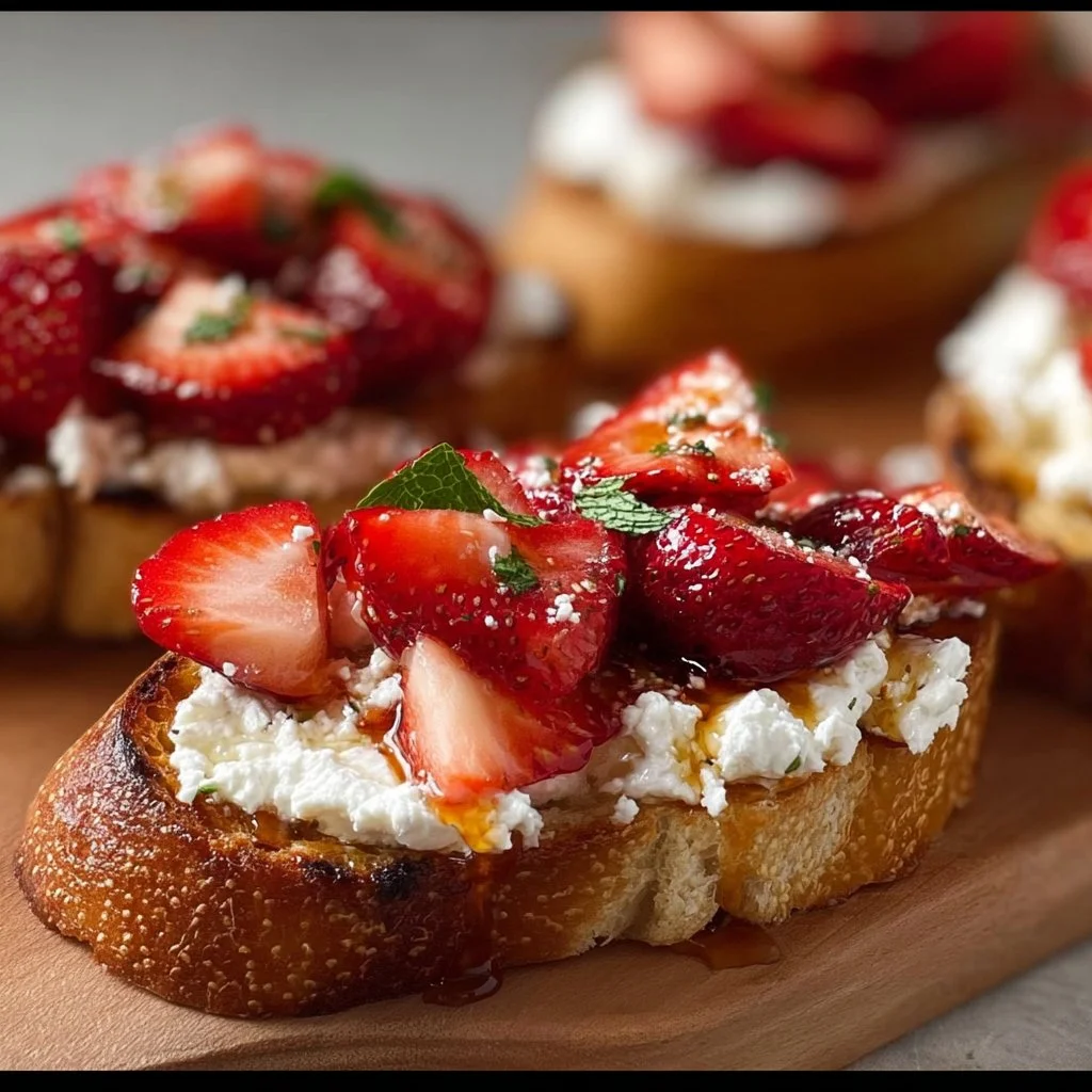 Strawberry Ricotta Bruschetta