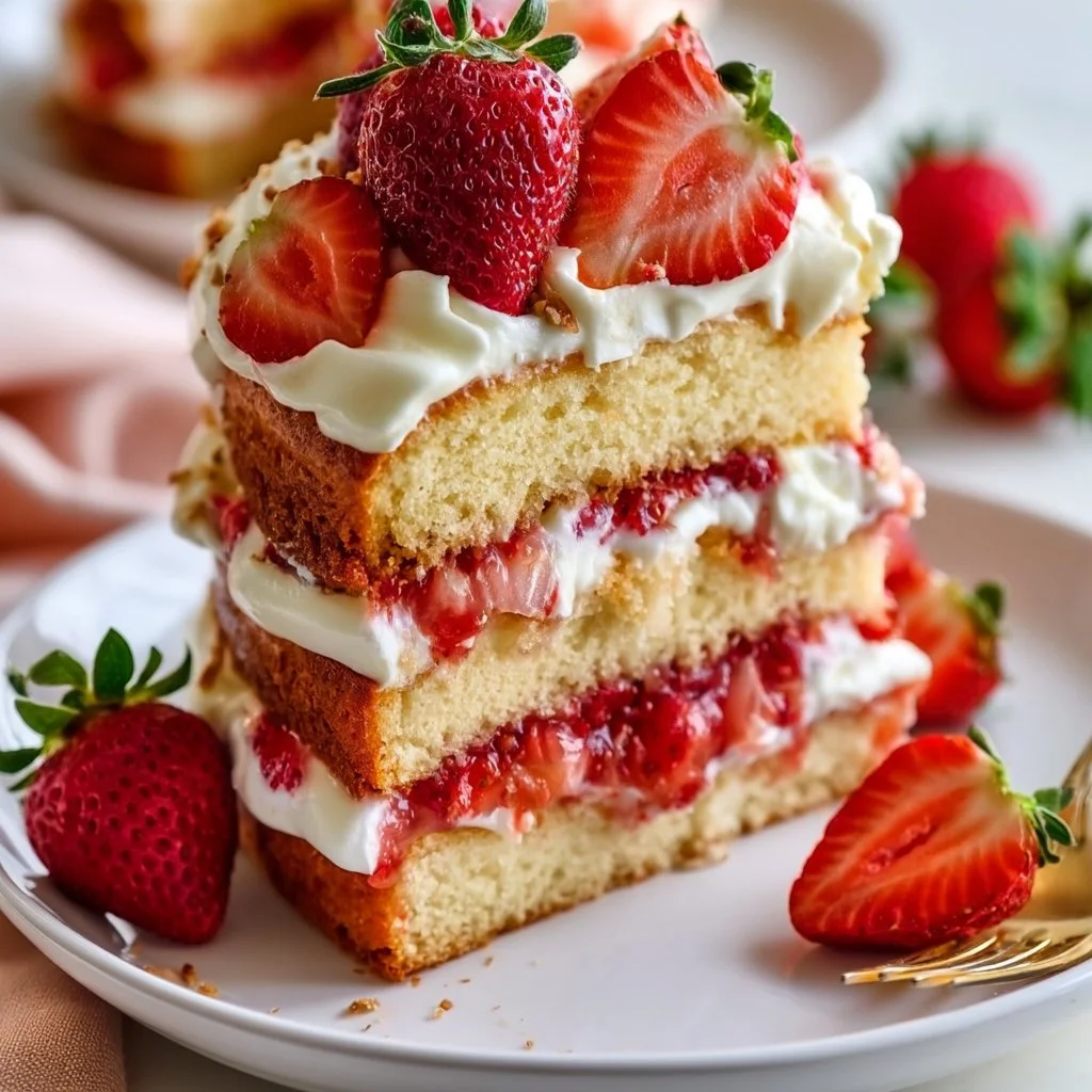 Strawberry Shortcake Cake